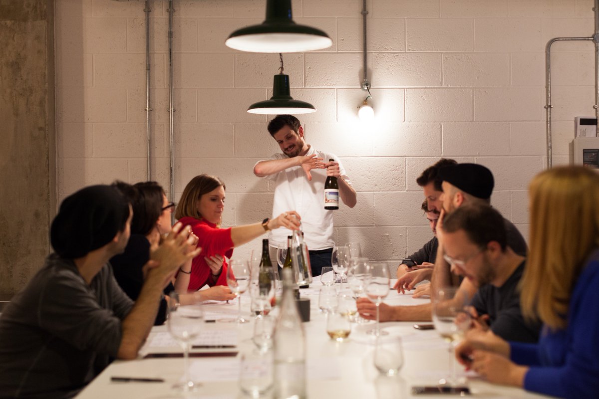 Our own master of wine, Hugo, sharing his knowledge at the AllofUs Wine Club :)