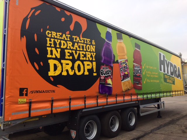 DunstersFarm's tweet photo. WATCH OUT on the road for the new Hydra Blast trucks!! Aren't they colourful! 🚚🚛🚚 #SchoolCompliantDrink #HydraBlast #Trucks https://t.co/iz9HYIZchi