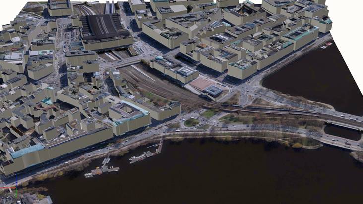 mhabtwi's tweet photo. #FME 2018 #OpenData #Tranparenzportal #Hamburg and #FUSIONDataService by #AED-SICAD can do amazing #Mashups of #DGM1 #DOP20 #CityGML LOD2 and #NAS #Alkis combined to ... #glTF #PDF3D https://t.co/hpzVuHPgNr