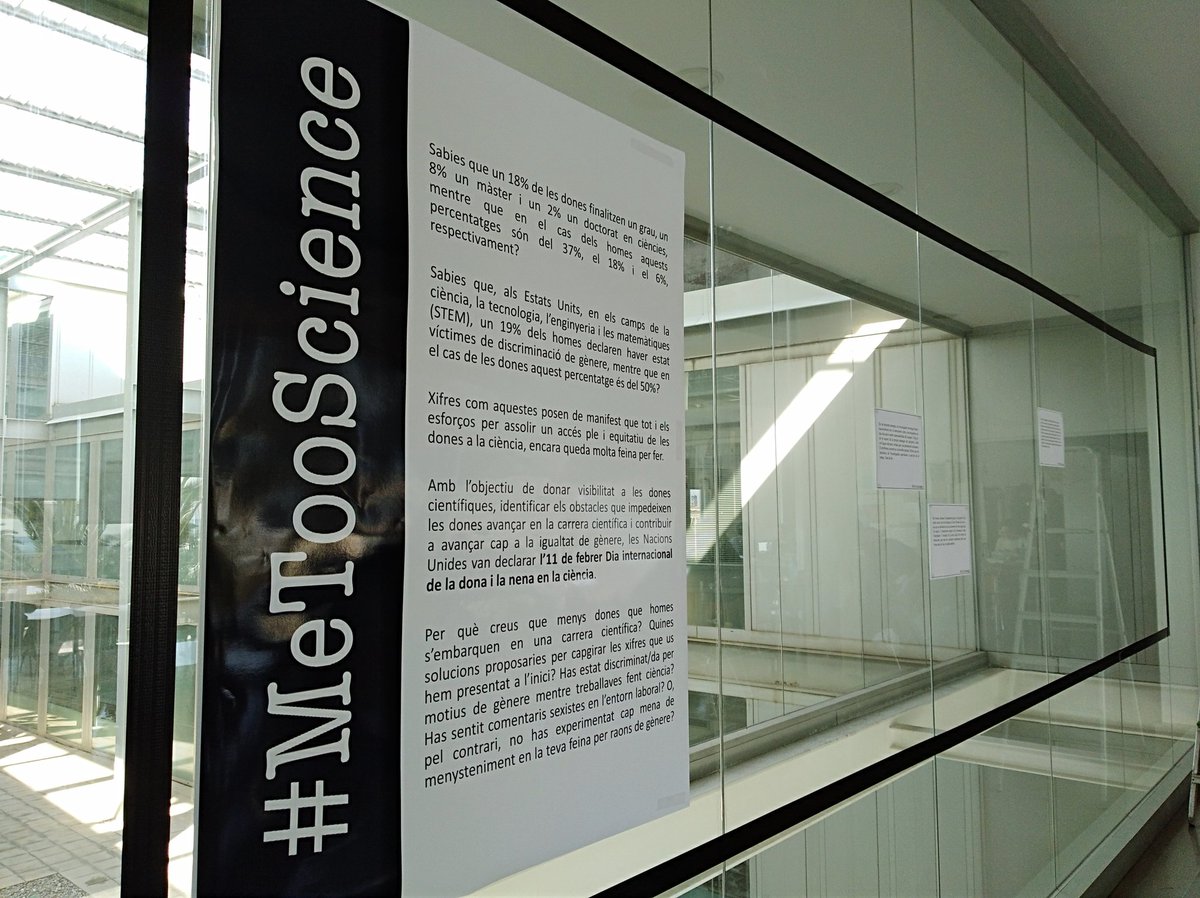 Arian_8's tweet image. Primers fruits de la campanya / First messages of #MeeTooScience campaing @ICMCSIC @IBE_Barcelona! @Esther__Garces