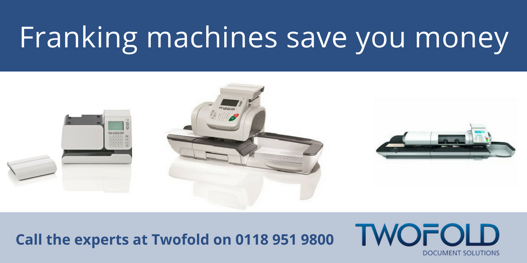 TwofoldLtd's tweet photo. A #FrankingMachine from Twofold Ltd can save you money on postage with #Mailmark. We sell and lease #MailingEquipment and offer maintenance contracts on your existing machines call 0118 951 9800 https://t.co/QccJXJQUCc https://t.co/vgZijxByNx