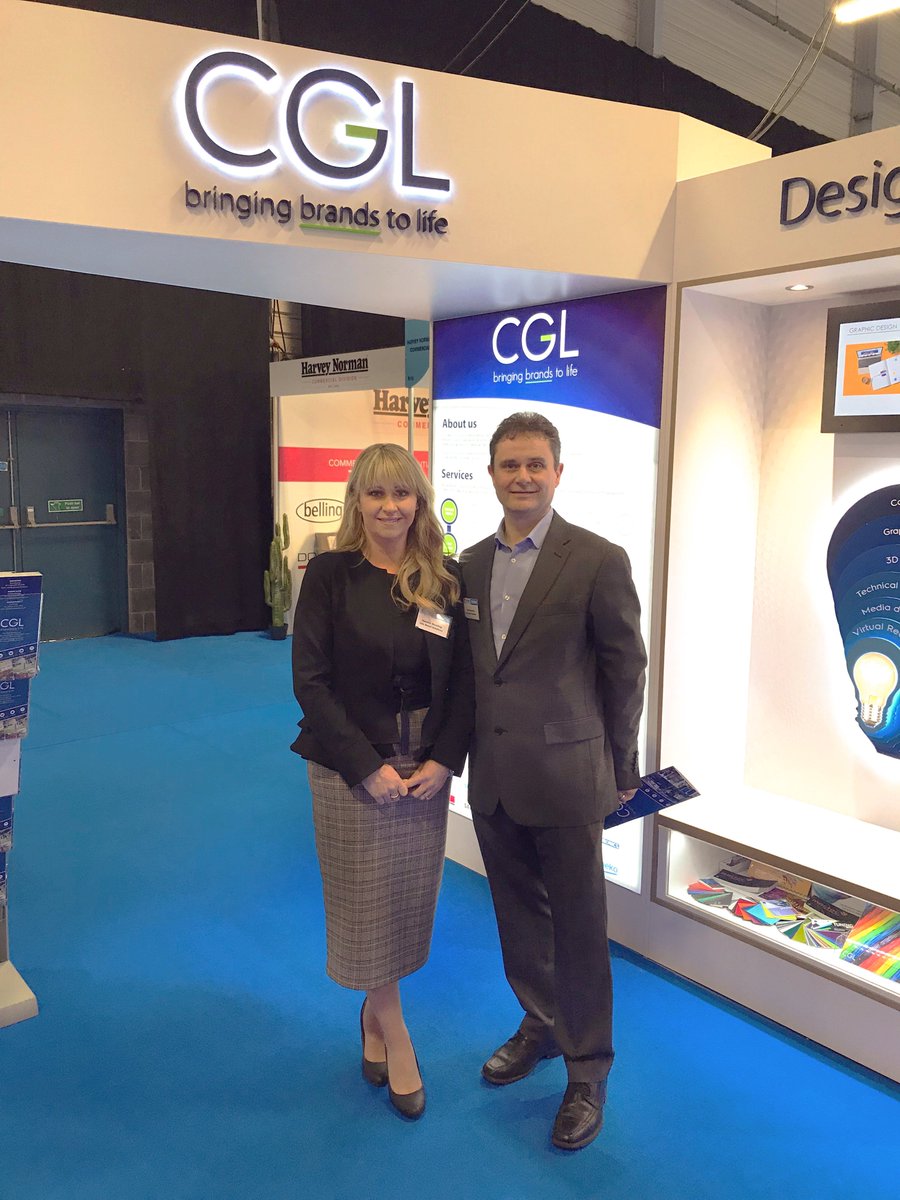 CGL_RS's tweet photo. Another busy day at Fit Out Expo in The RDS!
Mark and Natalie are on hand today to answer your questions, while our Virtual Reality demo is also still available until 5pm today.
Stand M10 - Don't miss out! 
#CGL_VR https://t.co/Q0zuZmHqTO