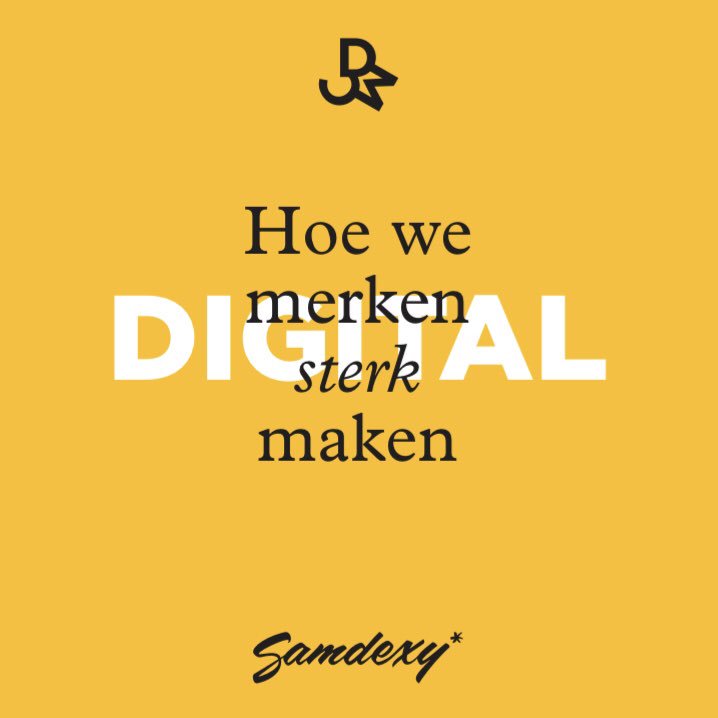 HOE WE MERKEN STERK MAKEN: MET DE ‘D’ VAN #samdexy #digital
.
.
#onlinestrategy #onlinemarketing #onlinebranding #digitalmarketing #socialbrands #content #360marketing 
Samdexy maakt merken authentiek, aantrekkelijk en sterk. #online #offline #throughtheline