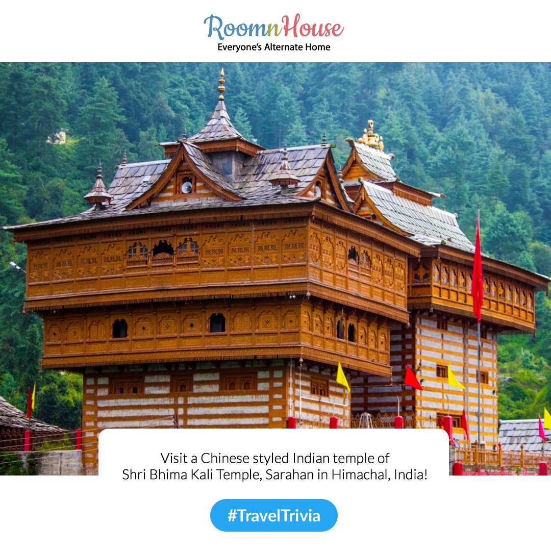Shri Bhima Kali Temple is a temple at Sarahan in Himachal Pradesh in India, dedicated to the mother goddess Bhimakali. Know more about India by Travelling!
#travel  #facts  #Incredible  #India  #Nature  #Beautiful