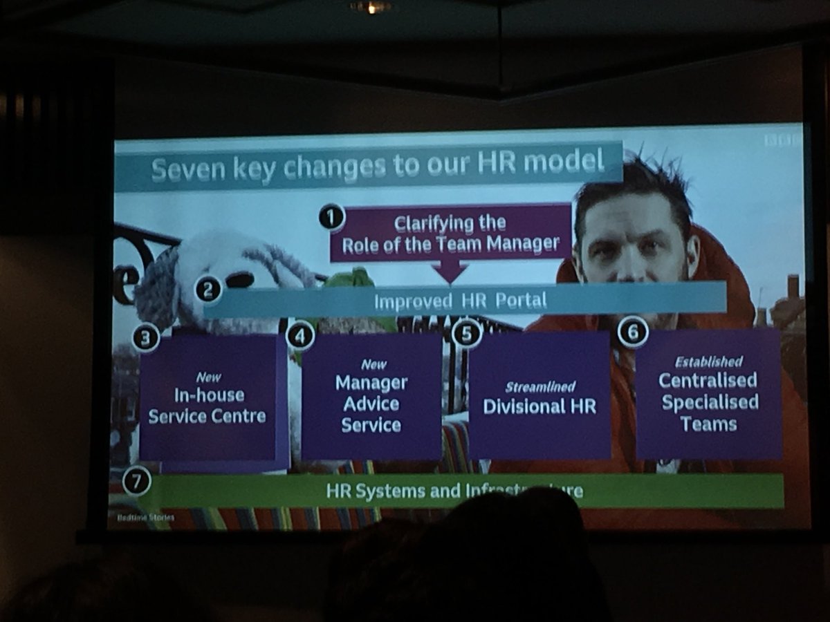 marcusbeaver's tweet photo. An insightful and entertaining presentation by Sarah Gregory and Ed Cook on the next chapter of the @BBC’s HR Transformation, including the role of @AdviserPlus_ in providing the Manager Advice Service with 2/3 managers using the specialist service.
#HRD2018 https://t.co/eIAX0FIVGT