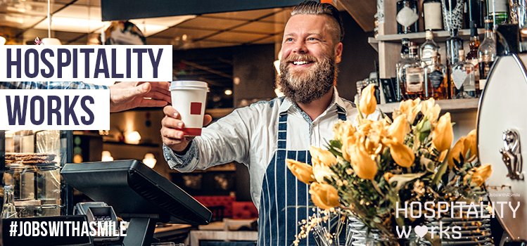 'Hospitality Works' kicks off today - an initiative between <a href="/DWP/">DWP</a>, <a href="/BHAtweets/">Senith</a> &amp; industry employers to promote the #hospitality sector as a great place to work. With the post-Brexit staff shortages looming, the campaign is even more relevant this year <a href="/fredsirieix1/">Fred Sirieix</a> #JobsWithASmile