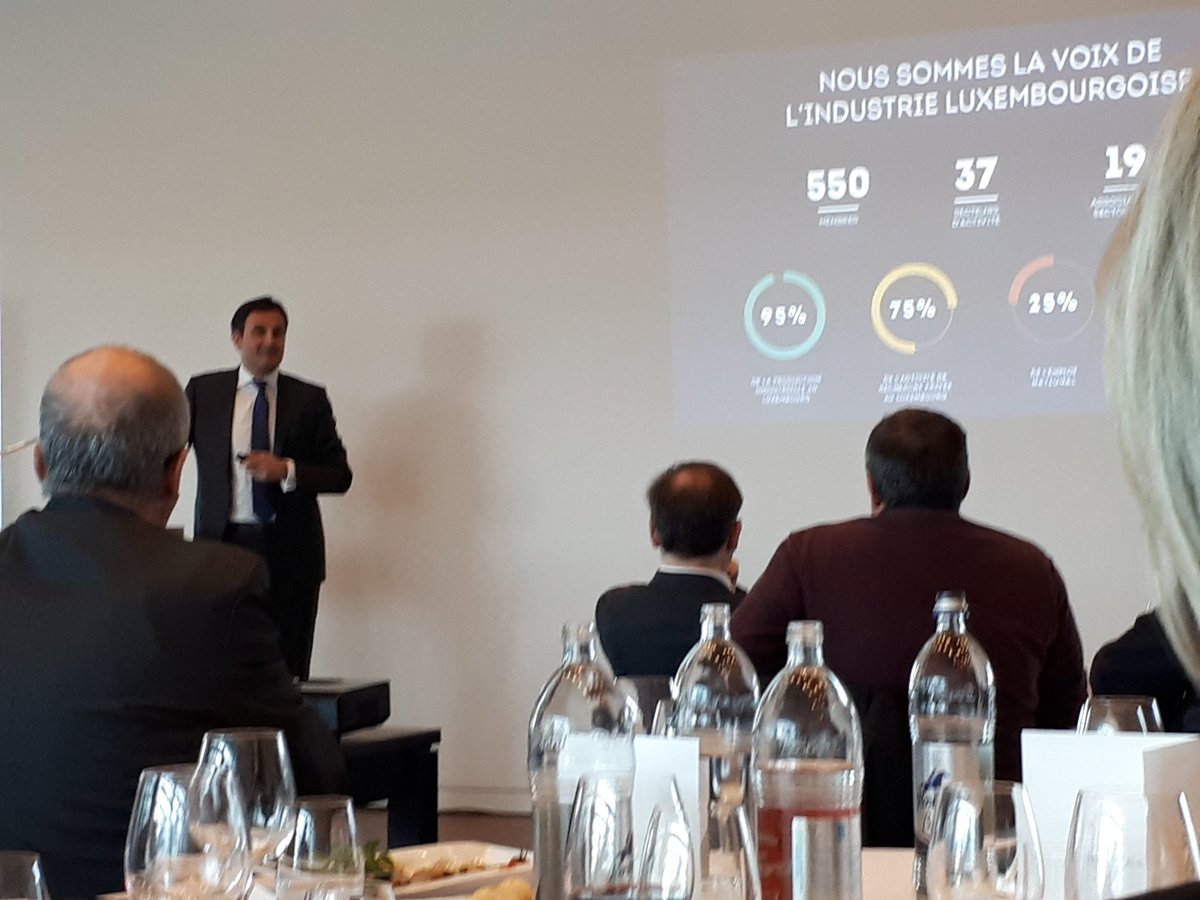 LLebatteux's tweet photo. Nicolas Buck président de la Fedil. #chambredecommercefrancaise #networklunch #Luxembourg https://t.co/NhNhDpTV4a
