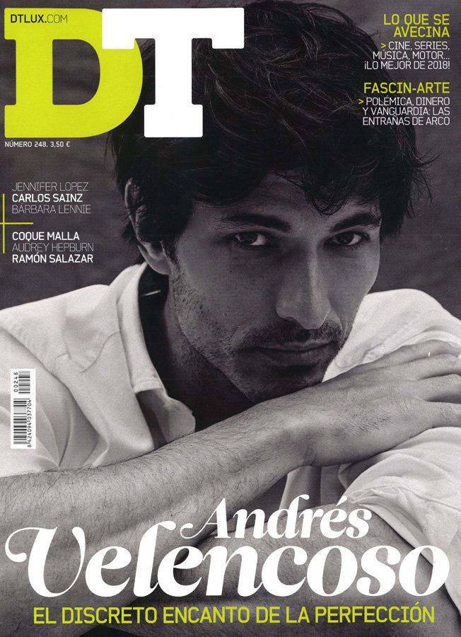 . <a href="/andresvelencoso/">Andres Velencoso</a> on the cover and cover story of <a href="/DTrevista/">Revista DT</a> Magazine (Feb 2018)

Photography by Alejandro Brito.

blog.sight-management.com/andres-velenco…