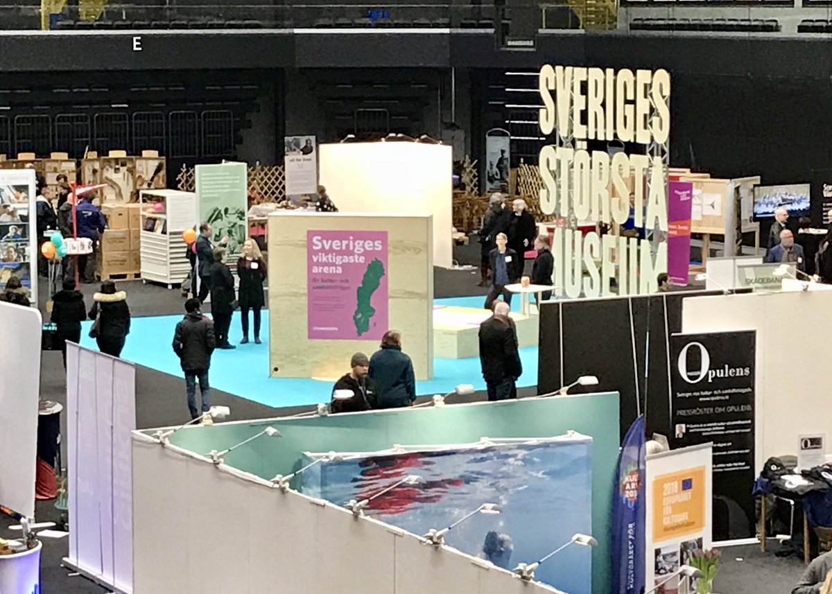 Idag är vi på Folk och Kultur! Sveriges största museum - länsmuseerna - syns bra i mässhallen.