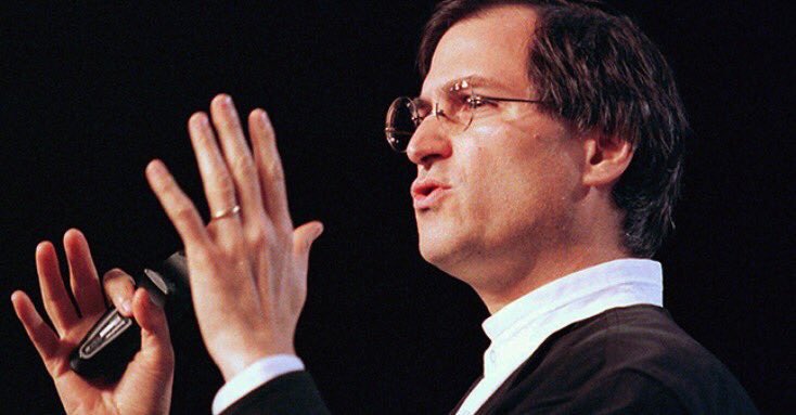 JonErlichman's tweet photo. On this day in 1997: Steve Jobs returns to Apple as an adviser after Apple buys Jobs' NeXT Computer https://t.co/9Ab0CV5GUx