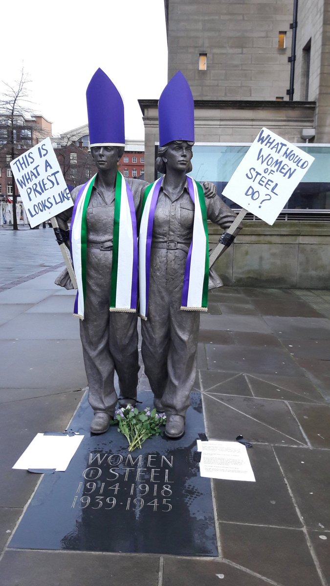 efrogwraig's tweet photo. Last night @MuseumSheffield to launch of 'Changing Lives, 200 years of People and Protest'. With fellow #footnotes in crime, @cprsmum & @HannahPeck. Our deed is on the Timeline of Protest & stoles on display. A small proud moment! https://t.co/SLrvz21Q56