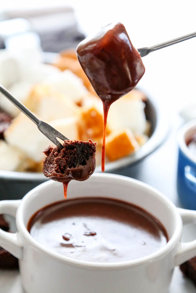 Rich, creamy and decadent this CHOCOLATE PEANUT BUTTER FONDUE recipe is so easy to make and insanely delicious to devour. #ad <a href="/Safeway/">Safeway</a> dashofsanity.com/chocolate-pean…