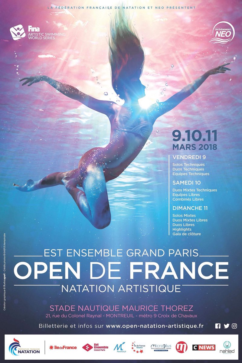 Ffn On Twitter Decouvrez En Exclu L Affiche De L Open De France De Natationartistique 2018 Les Meilleures Nageuses Sont Attendues Venez Nombreux Encourager Les Bleues Et Assister A Ce Beau Spectacle Ouverture