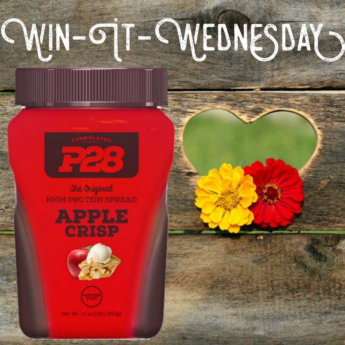 p28foods's tweet photo. Love #WinItWednesdays?! Head to our Facebook page and LIKE, COMMENT or SHARE for a chance to win a #P28 High Protein Apple Crisp spread. One random winner will be selected on Thursday (02/08). #BornHungry #GlutenFree #HighProtein #Protein #P28Nation https://t.co/sS3dee5ug3