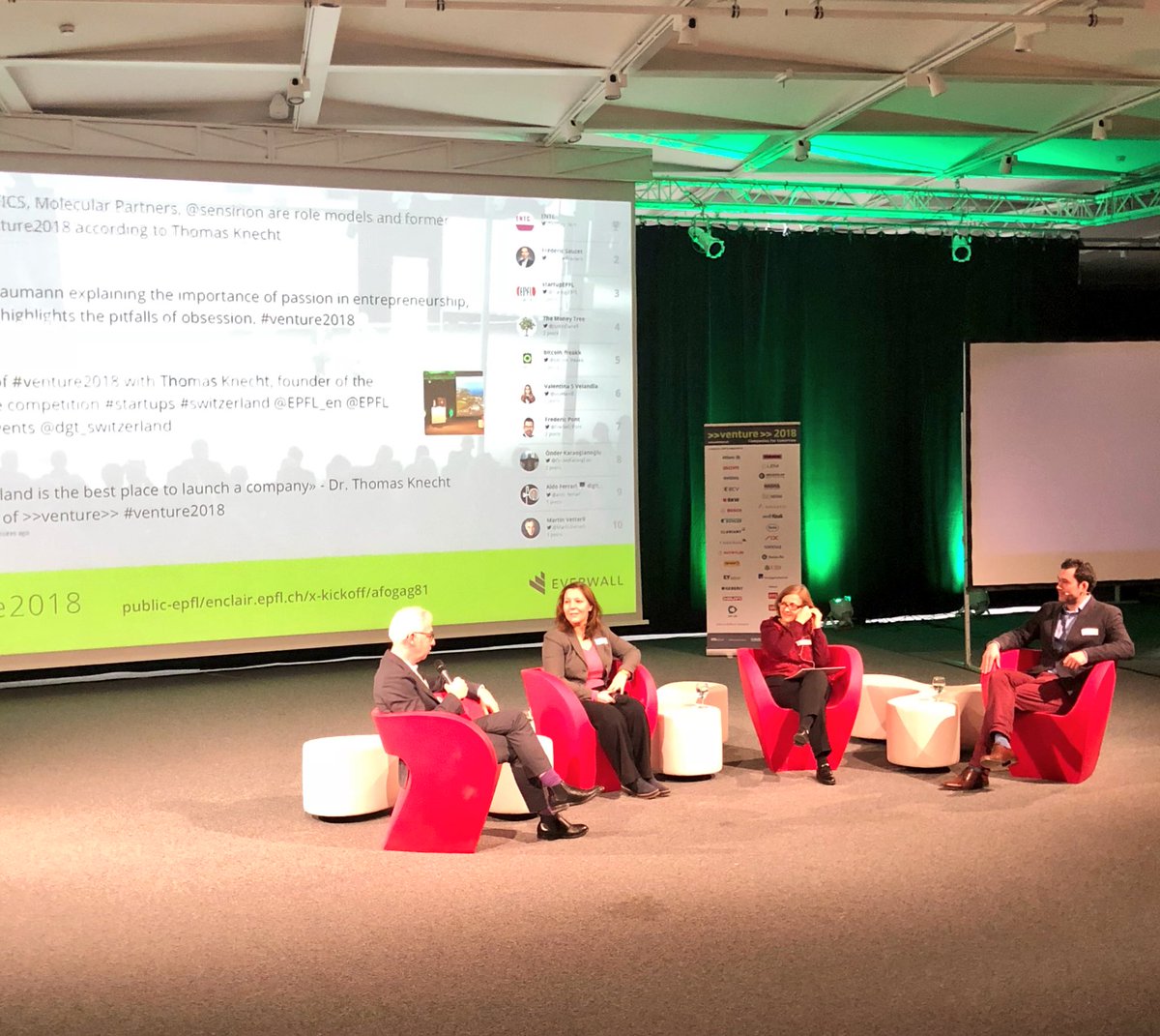 #venture2018 Panel Discussion on what makes a successful entrepreneur: Emotional intelligence &amp; the ability to deal with uncertainty for <a href="/GoBeyondBA/">Brigitte Baumann</a> #VDtech