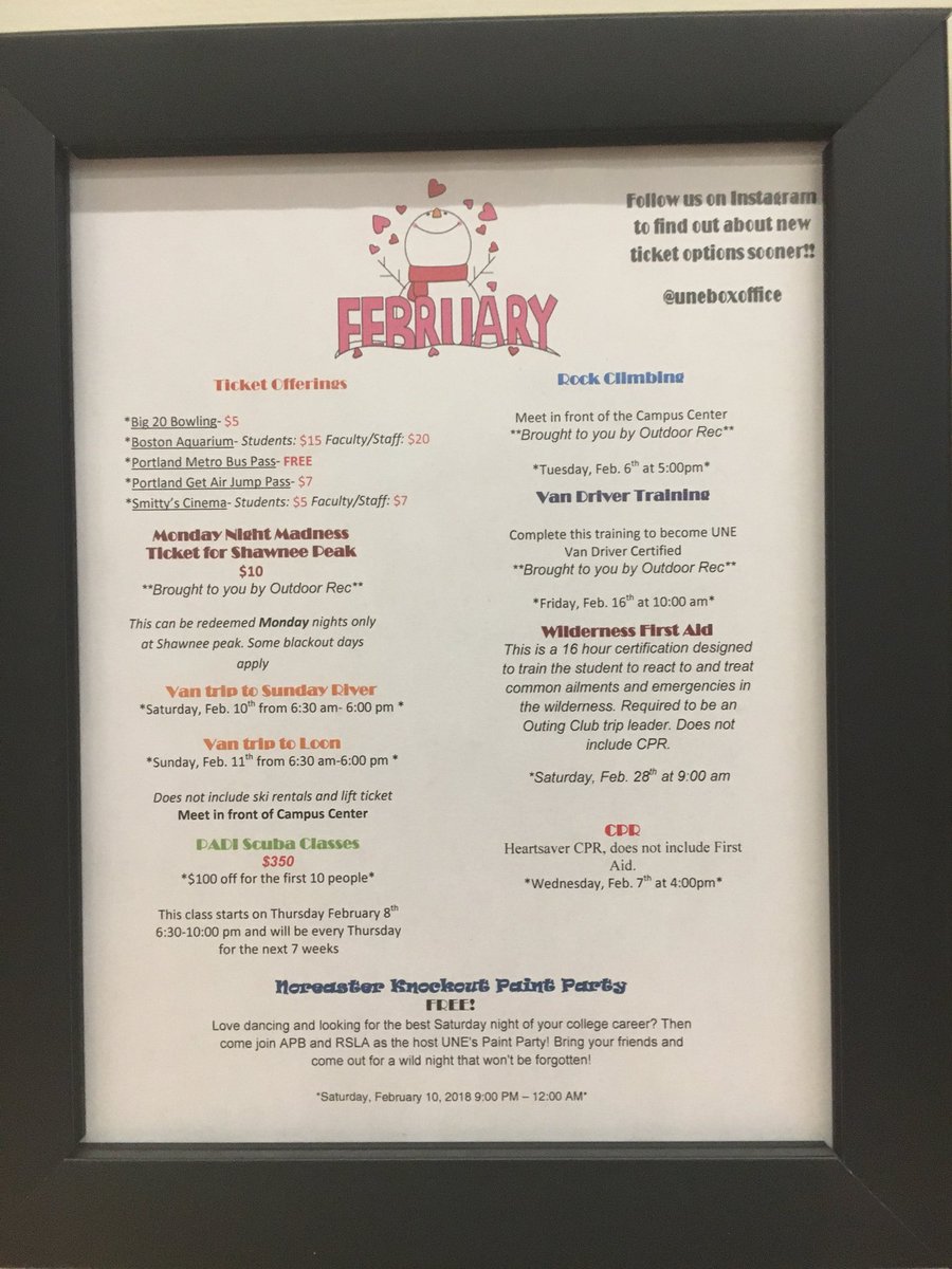 Trying to find something to do this weekend? Swing by the box office and get your tickets to the aquarium, bowling alley, movie theatre, roller rink and more! 🎬🎳🐠