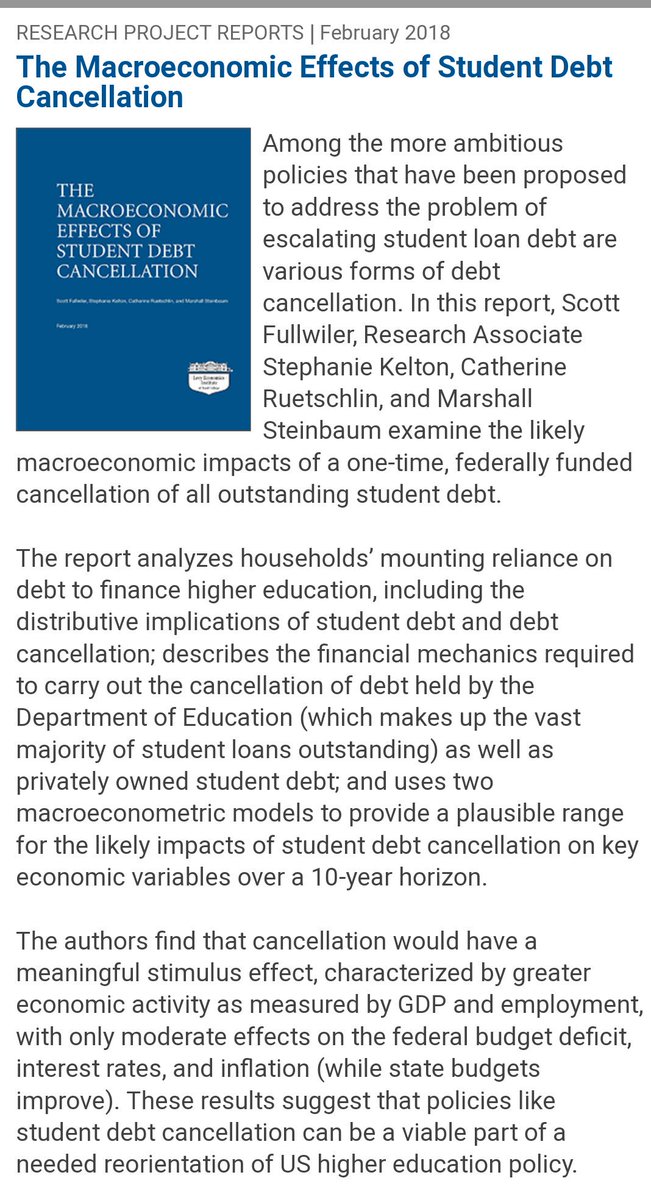 ptcherneva's tweet image. My compadres @stf18 and @StephanieKelton co-authored a report everyone should be talking about. 
It's good economics and the right thing to do. #StudentDebt #jubilee levyinstitute.org/publications/t…