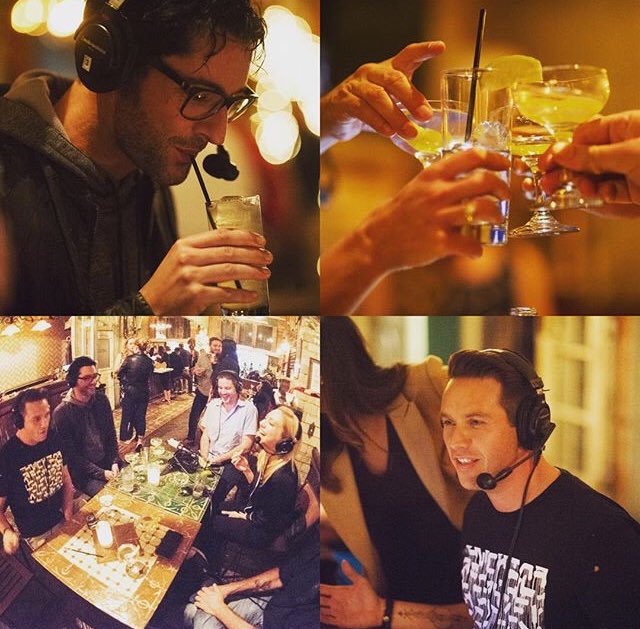 #Repost <a href="/DrinkyFunTime/">DrinkyFunTime</a> 
Latest ep featuring <a href="/kevinmalejandro/">Kevin Alejandro</a> <a href="/kevinmalejandro/">Kevin Alejandro</a> &amp; <a href="/tomellis17/">tom ellis</a> is available <a href="/itunes/">iTunes</a> <a href="/spotify/">Spotify</a> <a href="/googleplaymusic/">Google Play Music</a> &amp; everywhere podcasts stream Listen 4 the recipe 4 our new favorite cocktail the “Tom Ellis Collins”! #lucifer #tomellis #kevinalejandro