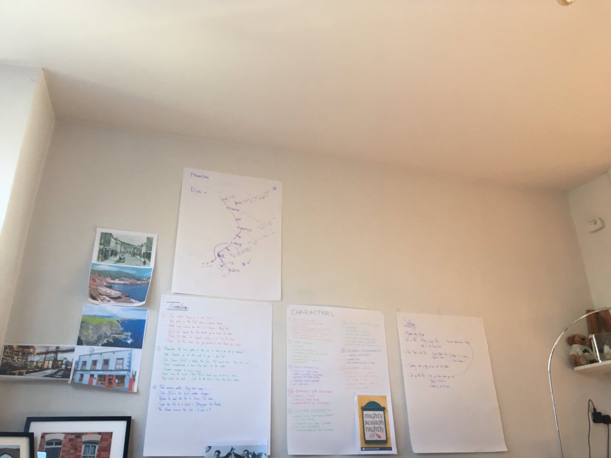 Sturgeonstory's tweet photo. Who doesn't love a #researchwall #dingle #catchoftheday #newwriting #Ireland #sturgeonStory https://t.co/eIln2AJJnB