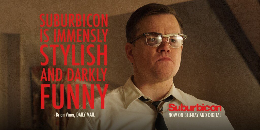It’s a sinister day in the neighborhood. Suburbicon is now on Blu-ray. paramnt.us/OwnSuburbicon