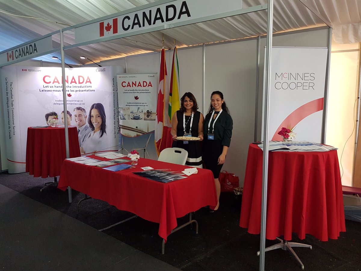 CanAmbGuyana's tweet photo. Come check out the Canada booth at #GIPEX
We have cookies! https://t.co/T9NYbOCbue