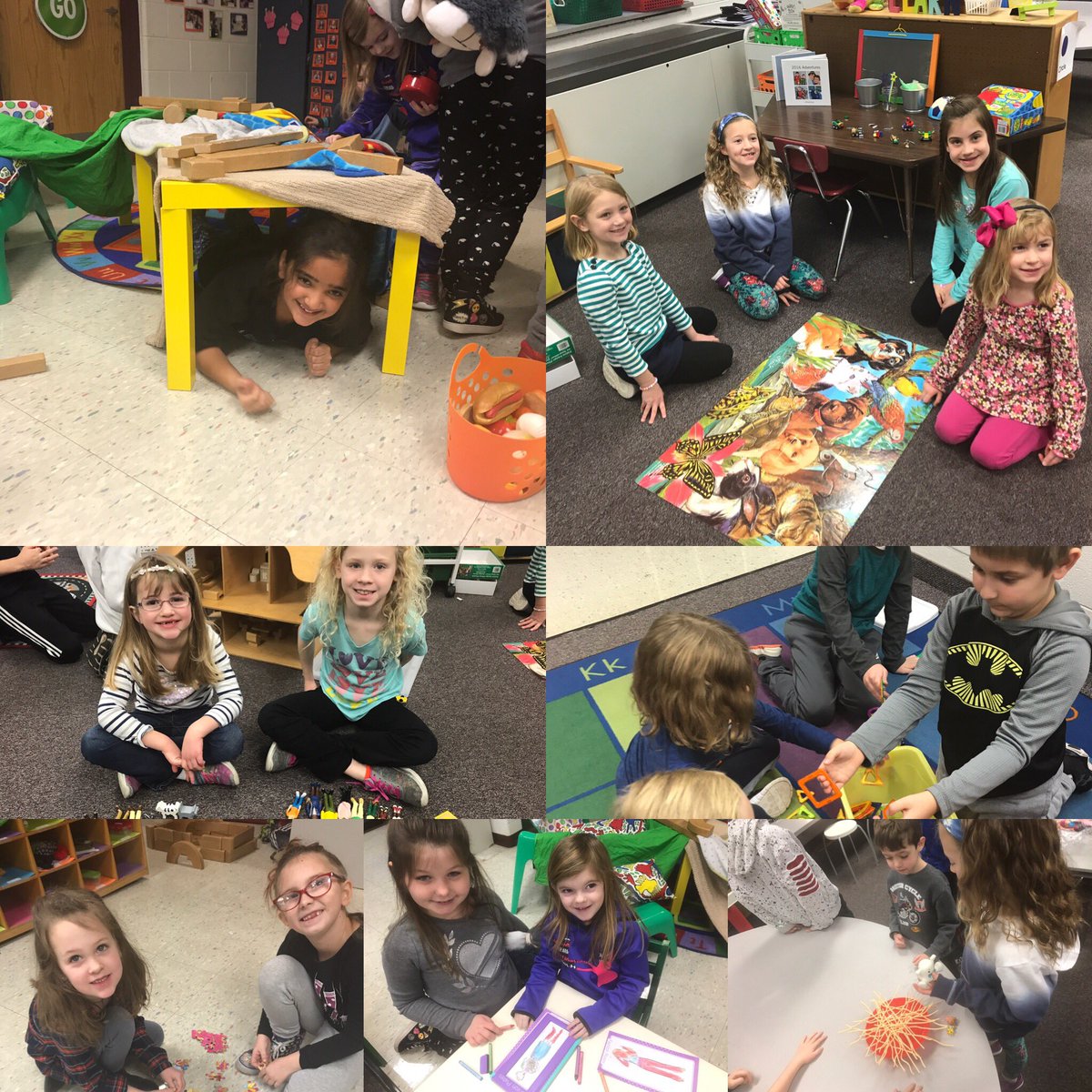 We had a great morning playing with our kindergarten buddies!  Creating, building, collaborating, and building community though play! #GSPD2018