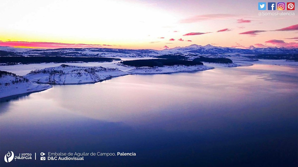 SomosPalencia's tweet photo. Espectacular atardecer en el embalse de Aguilar de Campoo #Palencia ❄️😍 https://t.co/FdtnP1PHHf