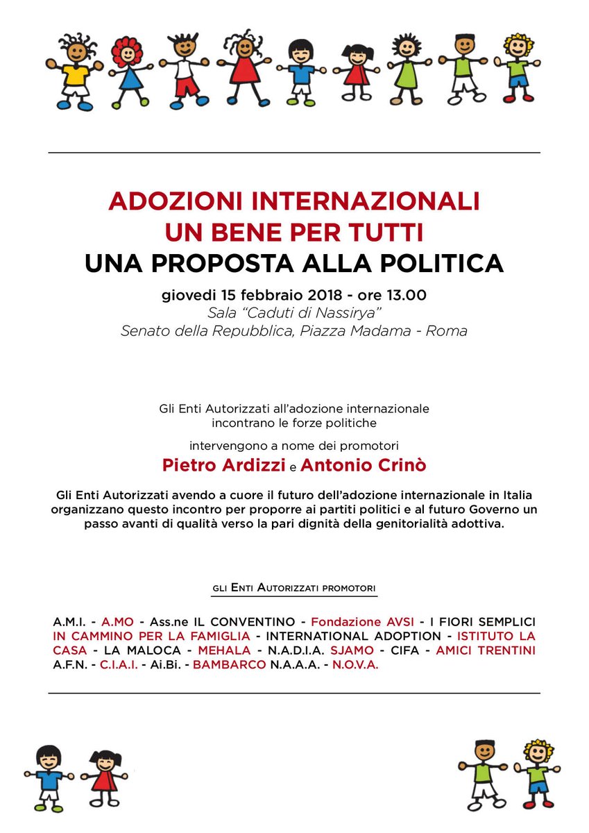 Cifaonlus's tweet photo. #adozioni #Roma #senato #bambini #diritti 
https://t.co/cA2Cuzte6Q https://t.co/X2KNOlbXI6