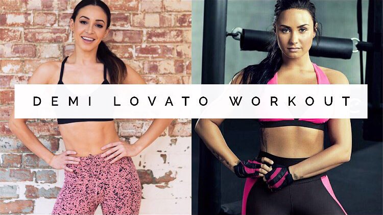 DaniellePeazer's tweet photo. You asked for it so I filmed it. Click to watch the exercises @ddlovato does to get her smokin' hot body 🙌🏼🔥

https://t.co/6CLQJnAlWV https://t.co/XDBJLVvek3