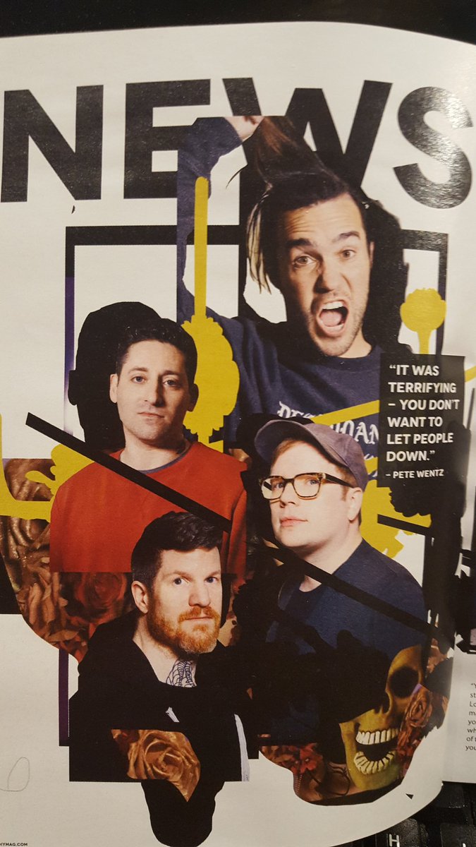 dearfuturekimmy's tweet photo. Thank you @diymagazine the marmite quote about @falloutboy #youngandmenace is 👍 #mania https://t.co/0EowuKfug5