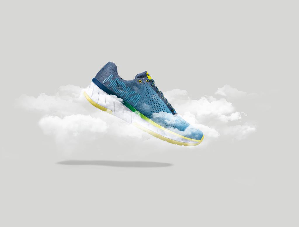 hoka's tweet photo. The #HOKAcavu delivers a light ride with a seamless mesh upper and responsive PROFLY™️ cushioning. It's a versatile running shoe with a bold and simple look. You are clear for takeoff. https://t.co/zVOfTvqwaA