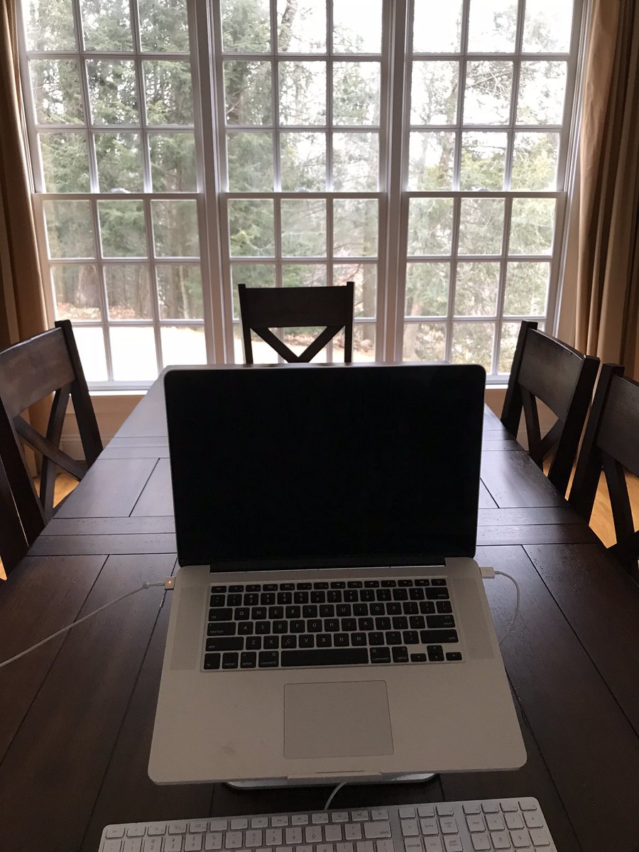 shermwolfe's tweet photo. Moved entire @hallmarkchannel movie writing operation to dining room today, to fully enjoy #snowicerainday #whywemoved #weathernerds @SnowMonsterCT (ps @Kellie_Martin โ time for the The Big Speech! ) โ๏ธ๐ก โ๏ธ๐ฉโ๐ป ๐บ๐ฝ https://t.co/06pzVHbf1e