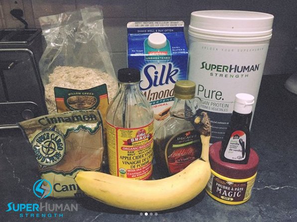 SuperHumanPure's tweet image. Start your morning off right with these SuperHuman protein pancakes, courtesy of @theveganbookworm.
#Protein #VeganProtein #SuperHumanStrength