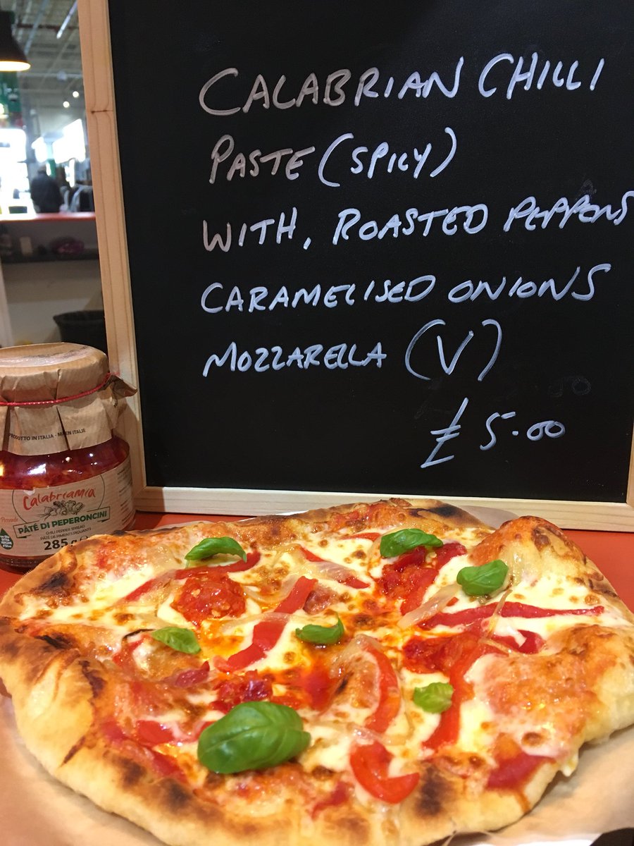 Frizza special til Saturday featuring hot Calabrian chilli paste onions and peppers <a href="/LeedsMarkets/">Leeds Markets</a>