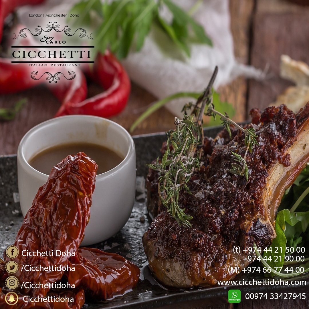 cicchettidoha1's tweet photo. تذوق احلى
Lamb cutlets 
عند مطعمكم شيكيتي الدوحة للحجز الاتصال على 📱66774400 او على التطبيق الإلكتروني 
Cicchetiidoha ( play store &amp; apple store ) 
او على الموقع الاكتروني 
https://t.co/BzAZ4OZlI3

#cicchetti #doha #qatari #food #italianfood https://t.co/6J2KWJS2O4