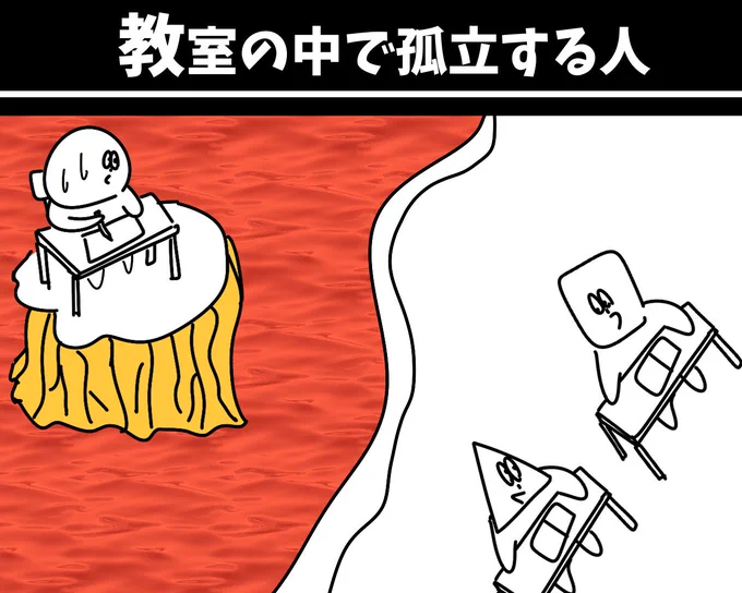 【クラスで孤立する人】アヘェ！！！ 