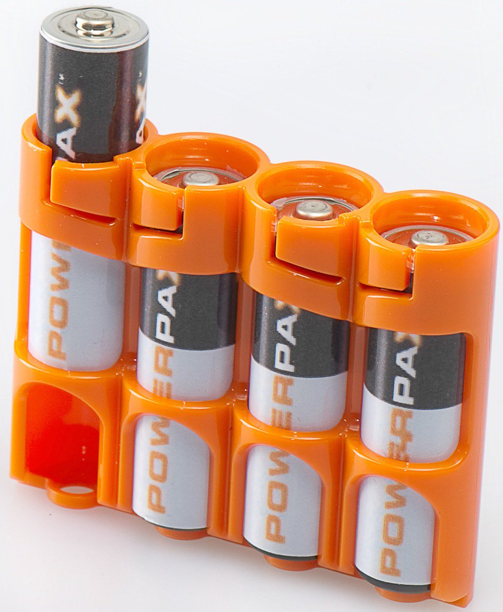 Quickly dispense batteries with one hand for safety and convenience. Choose your own sizes &amp; colors. #battery #storage storcell.net #aviation #pilot #survivalist #photographer #camping
