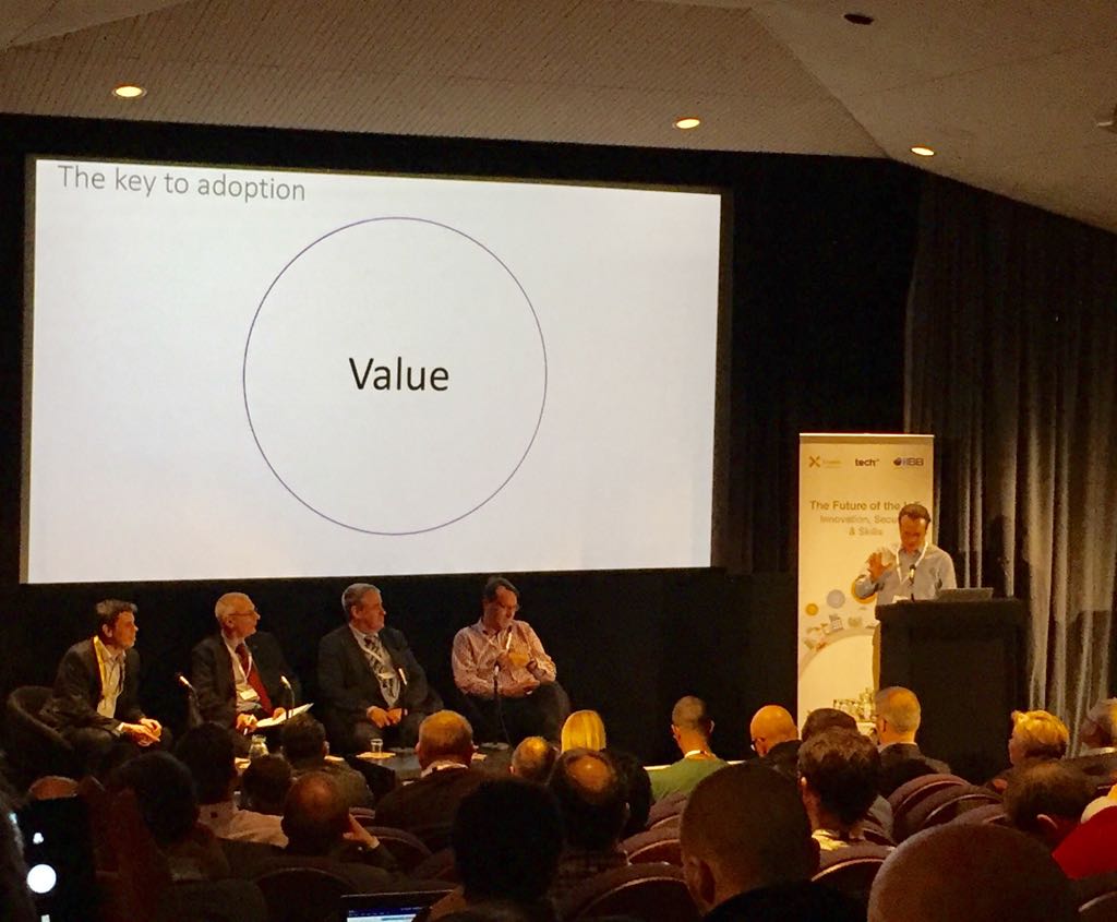 techUK's tweet image. Let’s talk values and connectivity...and data...and skills...and security! Wide-ranging and important questions for the first panel at the #FutureIoT #IoTbristol
