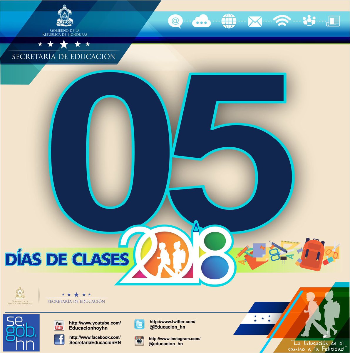 📆 ¡Feliz día!
El sistema educativo cumple hoy 05/200 de clases.
¡Seguimos avanzando!