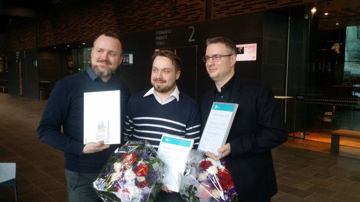 Vuoden levy 2017 Northlands. Tekijät Erkki Nisonen, Tommi Hyytinen ja Matthew Whittall. <a href="/Kultakuume/">Fmf272772</a> <a href="/yleradio1/">Yle Radio 1</a>