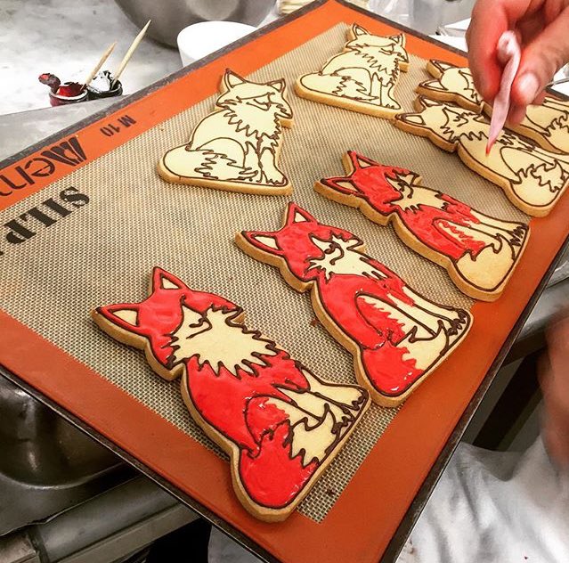 The pastry team getting creative with our #Bankside fox. #sweettreats