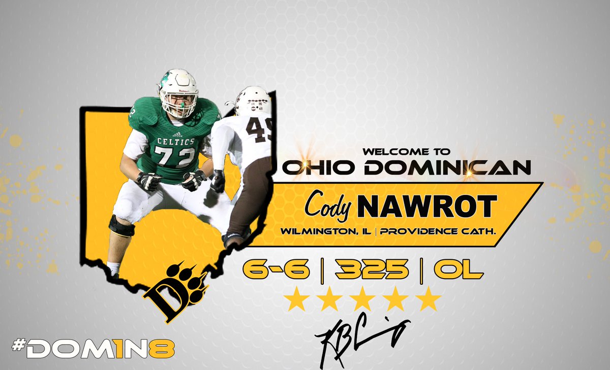 OhioDominicanFB's tweet photo. .@NawrotCodyJR is #SignedToTheHunt
A physical freak with a mean streak. A Road grader from the great state of Illinois. Welcome to #TheHunt https://t.co/7sgJNfO4WT