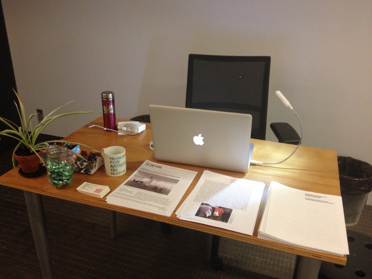 _RFAOH's tweet photo. Wednesday again, which means RFAOH will be #working from their #satellite #office @DHCART in #Montreal's #vieuxport.  Drop by to chat with the co-directors about #art, non-art, #hiatus, #artist #residencies, or anything.  Today from 1~7pm https://t.co/nmi9AcBOEV