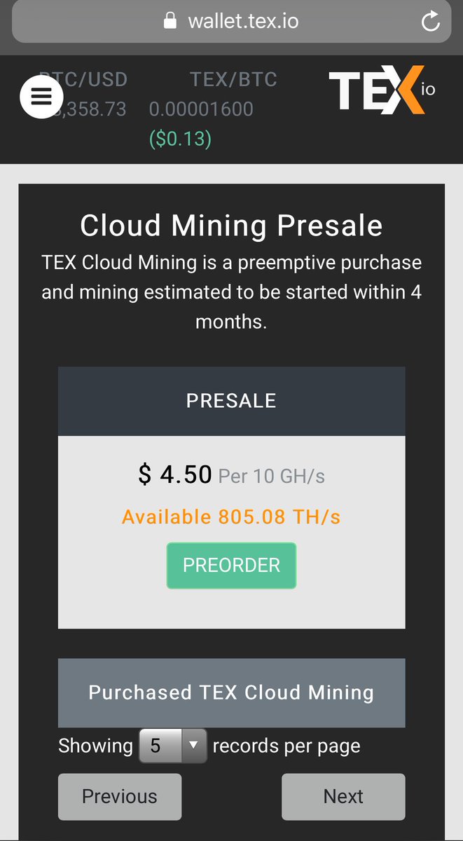 Rs4avantB7's tweet photo. Texcoin、レンディング終了し、
clowd mining presale始めた模様。

wp？を探してみましたが、
残念ながら詳細分からず。

1tex＝0.13ドルなので、
続報を気長に待ちます…。

#Texcoin #tex #レンディング #ビットコイン #btc https://t.co/zUVfIGCwKT
