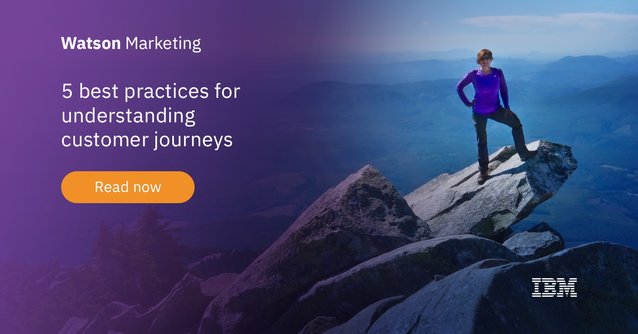 UPetry24's tweet photo. Learn the five best practices for understanding customer journeys with @IBMforMarketing #WatsonMarketing https://t.co/8pgGEgqqAI https://t.co/MPfFVPwhPq