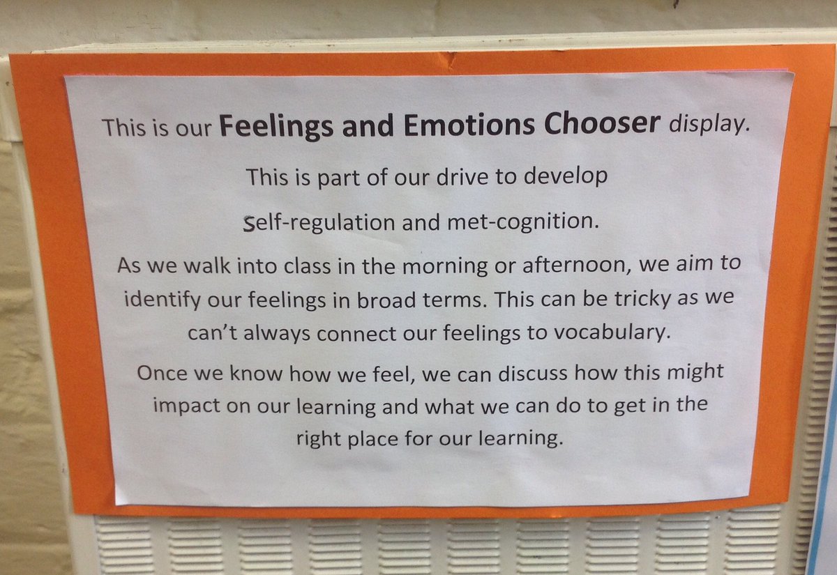 TimSouster's tweet photo. And this helps the children think about how they're feeling during the day. Great work @AllSaintsSW15 https://t.co/w7frmtneHm