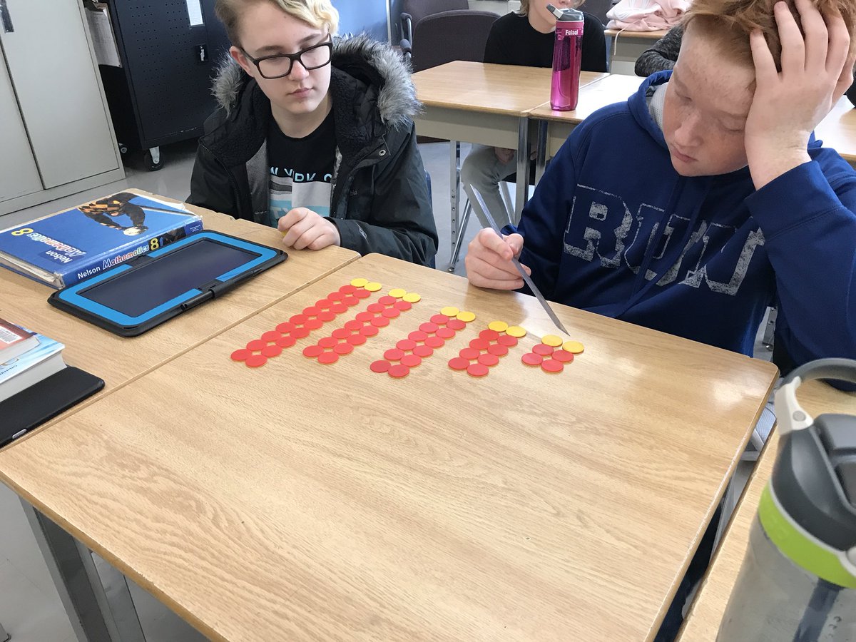 Mrs_KBroughton's tweet photo. Guess my pattern rule! Students had to make patterns in partners and guess the algebraic expression of other patterns around the room! #patternstoalgebra https://t.co/wero6qcaQY