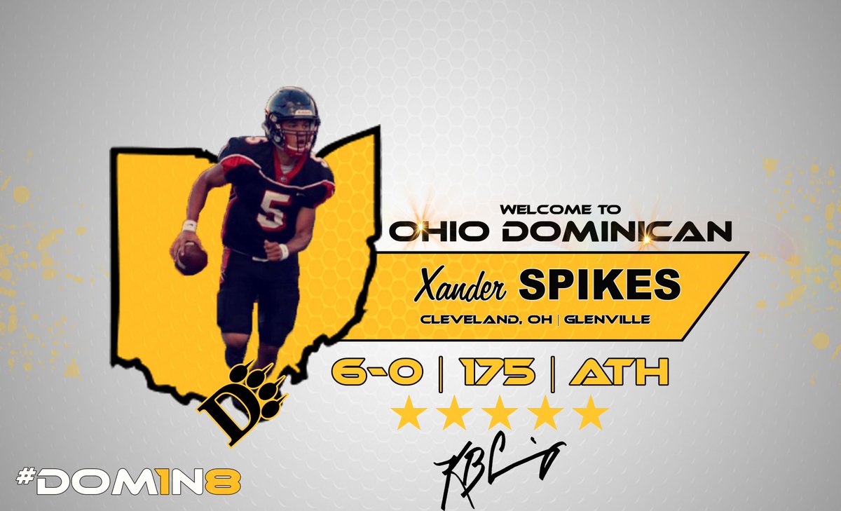 OhioDominicanFB's tweet photo. .@A_Spikes5 is #SignedToTheHunt
Always a great day to get a Tarblooder! Solid Football player on both sides of the ball. Welcome to #TheHunt https://t.co/9CA8APg0ln