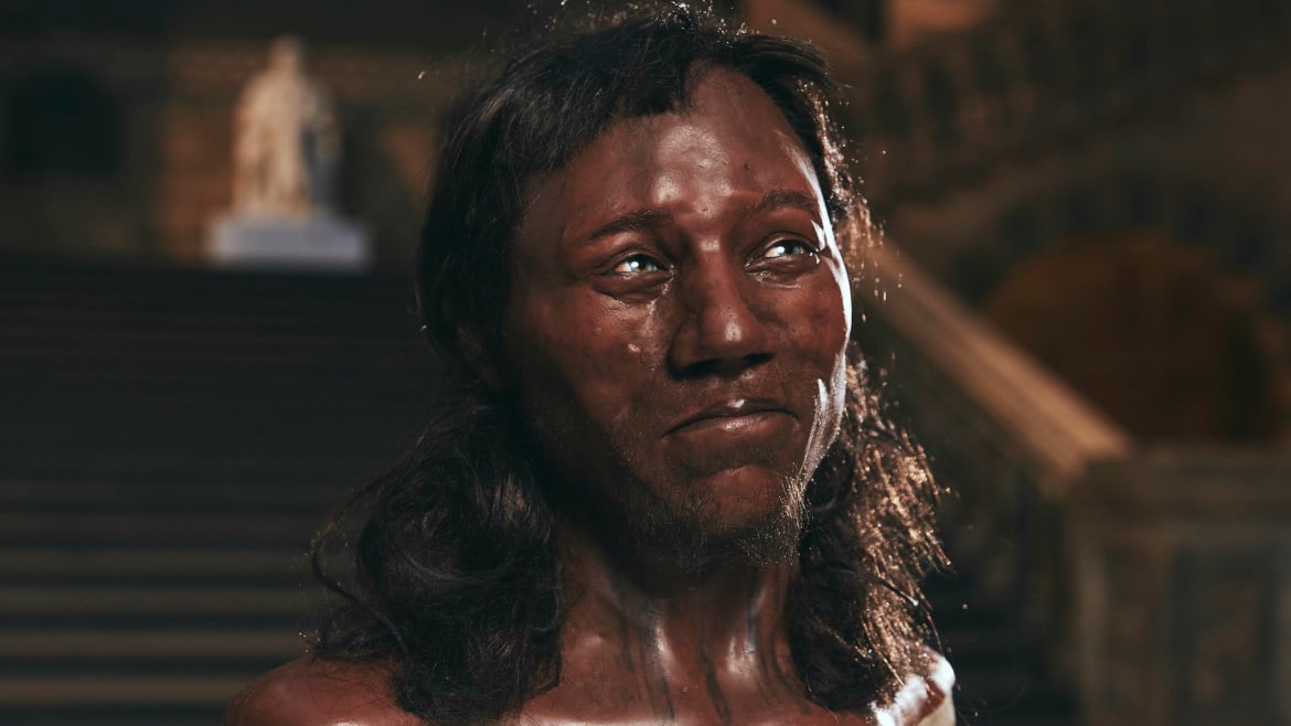 First Brits were black. New DNA analysis by London Natural History Museum of oldest recovered skeleton shows he lived 10,000+ years ago, had black skin, blue eyes. All humans migrated from Africa. Evidence shows Europeans developed white skim pigmentation a few thousand years ago