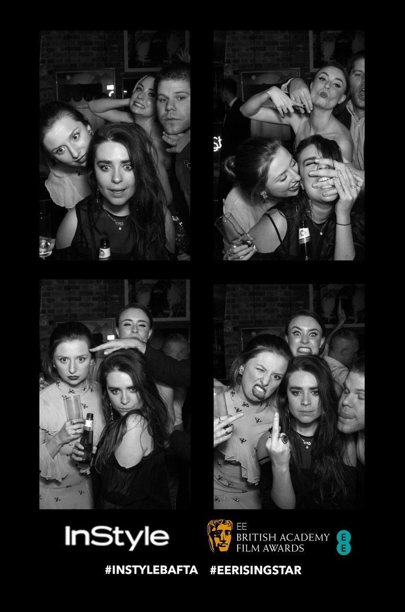 EleanorHeydon's tweet photo. Some photobooth goldies from #InStyleBAFTA #EERisingStar party. Thanks @InStyleMag and all the lovely sausages for such a mega night. https://t.co/xKTbV8hJXk